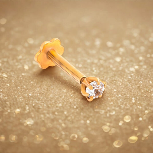 21k Diamond Gold Nosepin